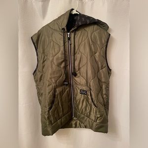 Oversized quilted vest